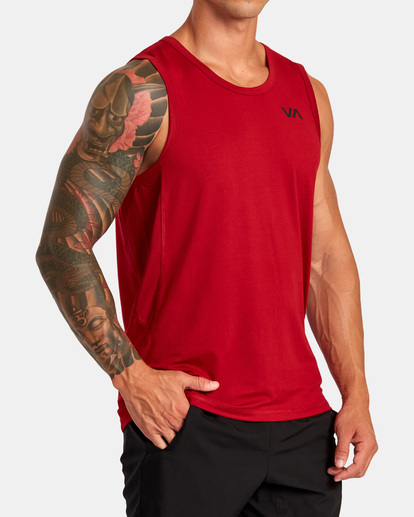 5 Sport Vent Tank Top Grey V9031RST RVCA