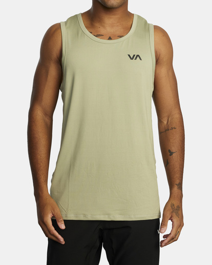 1 Sport Vent Tank Top Green V9031RST RVCA
