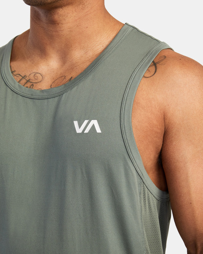3 Sport Vent Tank Top Green V9031RST RVCA