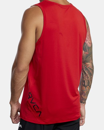 5 Sport Vent Tank Top Red V9031RST RVCA