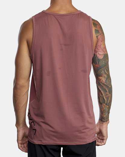 3 Sport Vent Tank Top White V9031RST RVCA
