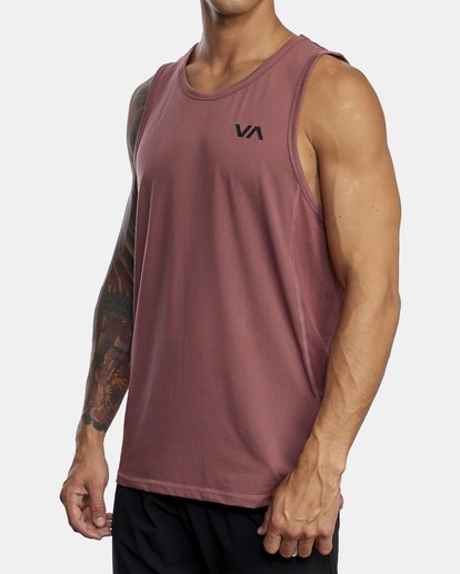 4 Sport Vent Tank Top White V9031RST RVCA