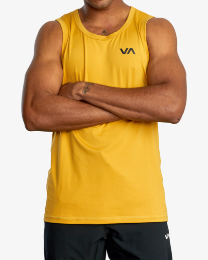 3 Sport Vent Tank Top Yellow V9031RST RVCA