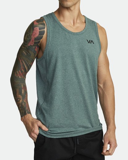 3 Sport Vent Tank Top Green V9031RST RVCA
