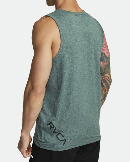 4 Sport Vent Tank Top Green V9031RST RVCA