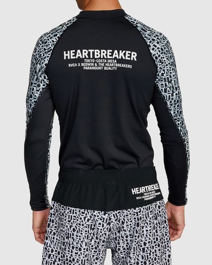 3 BEDWIN LONG SLEEVE RASHGUARD  VR013RRG RVCA