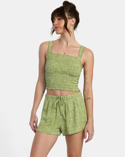 3 New Yume Drawcord Shorts Green W202PRNY RVCA