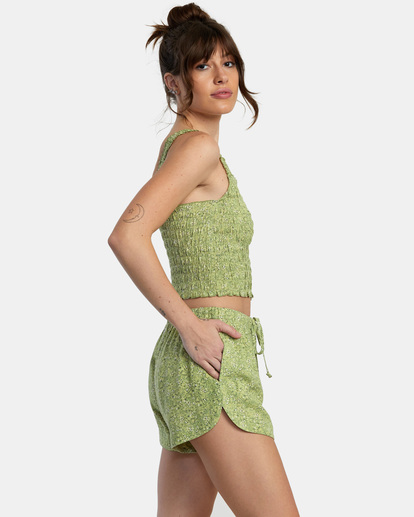 4 New Yume Drawcord Shorts Green W202PRNY RVCA