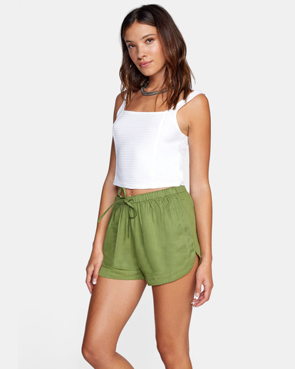 3 New Yume Drawcord Shorts Green W202PRNY RVCA