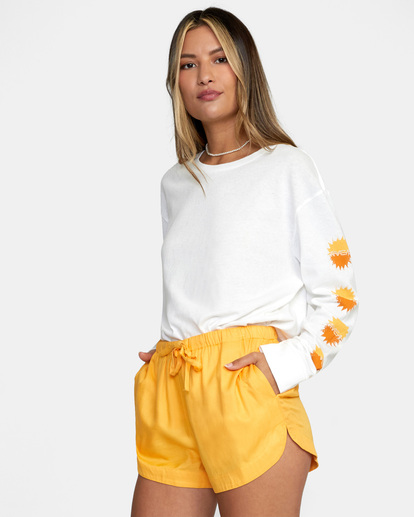 3 New Yume Drawcord Shorts Yellow W202PRNY RVCA