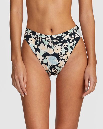 2 Spring Bound - High Waist Bikini Bottoms for Women Black W3SBSARVP1 RVCA