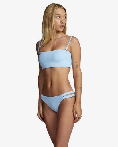 1 Solid Bandeau - Bikini Top for Women Blue W3STRMRVP1 RVCA