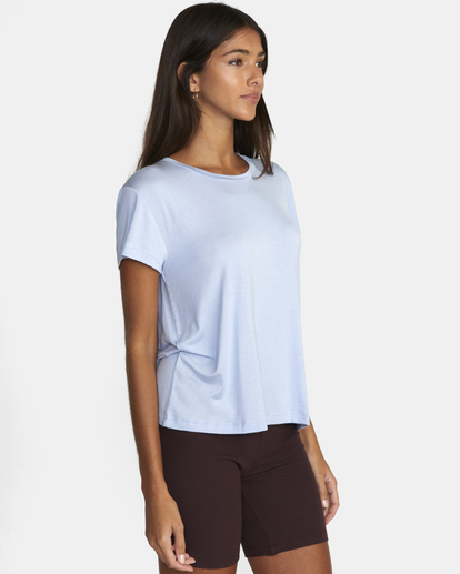 5 Recess 3 Crewneck Tee Blue W9082RR3 RVCA
