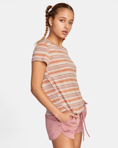 5 Recess 3 Crewneck Tee Grey W9082RR3 RVCA