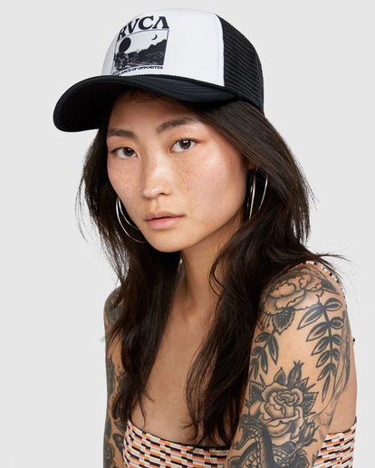 0 Unphased Trucker Hat White WAHWWRUN RVCA