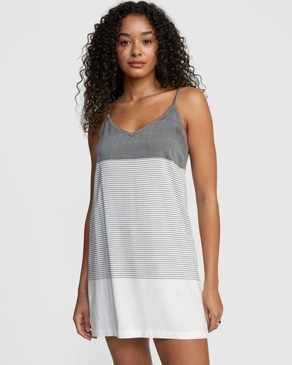 0 Odyssey Striped Tank Dress Black WD15TROD RVCA