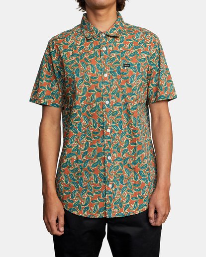 rvca paisley shirt
