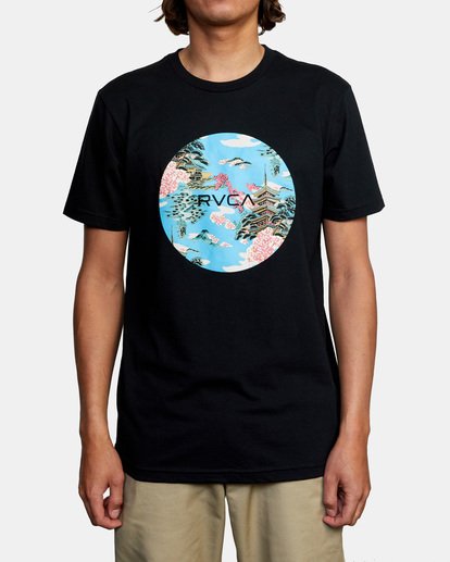 1 Motors - T-Shirt for Men Black X1SSRKRVS1 RVCA