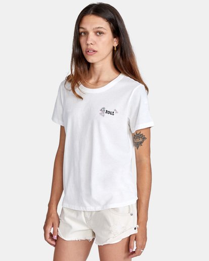 3 Peace - T-shirt pour Femme Blanc X3SSRIRVS1 RVCA