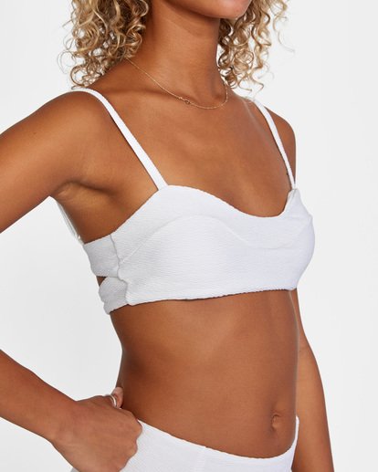 6 La Jolla Top - Bikini Top for Women White X3STRJRVS1 RVCA