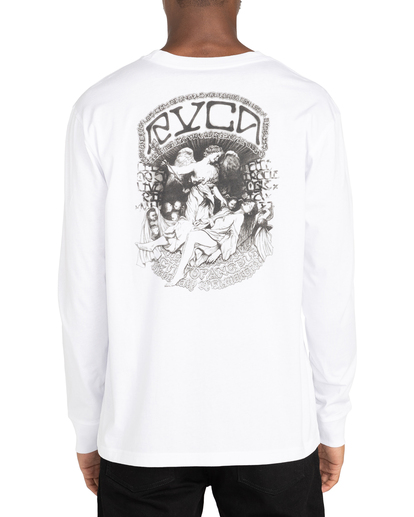 3 St Margret 2022 - Long Sleeve T-Shirt for Men White Z1LSRARVF1 RVCA