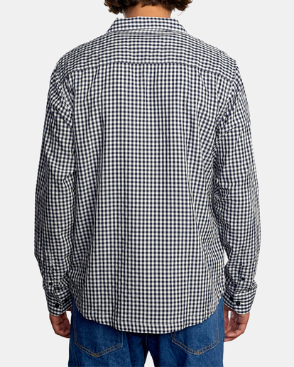 2 Beat Check - Shirt for Men Blue Z1SHRCRVF1 RVCA
