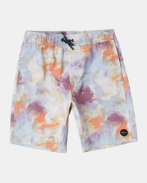 0 Boy's Arch Elastic Waist Boardshorts 16" Purple AVBBS00121 RVCA