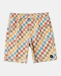 0 Boy's Barnes Elastic Waist Boardshorts 16" Beige AVBBS00127 RVCA