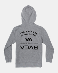 1 Boy's Ripper II Zip-Up Hoodie Grey AVBFT00127 RVCA
