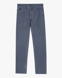 0 Boy's Daggers Pigment Slim Fit Corduroy Pants Grey AVBNP00100 RVCA