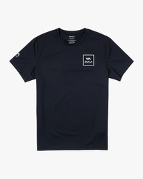 0 Boy's RVCA Short Sleeve Rashguard Black AVBWR00102 RVCA