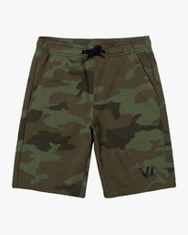 0 Boy's VA Sport Elastic Shorts IV 17" Green AVBWS00107 RVCA