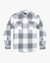 0 Boy's That'll Work Flannel Grey AVBWT00151 RVCA