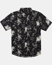 0 Tropic Winds Short Sleeve Woven Shirt Black AVBWT00162 RVCA