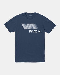 0 Boy's VA RVCA Blur Tee Blue AVBZT00284 RVCA
