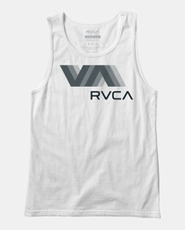 0 Boy's Va Rvca Blur Tank White AVBZT00345 RVCA