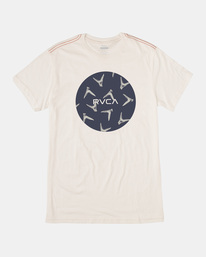 0 Hawaii Motors Fins Tee White AVBZT00400 RVCA