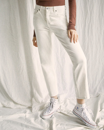 1 Camille Rowe Pops Denim Pants White AVJDP00105 RVCA