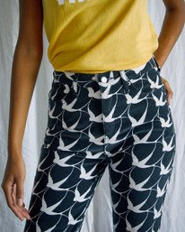5 Camille Rowe Livin Corduroy Pants Black AVJDP00106 RVCA