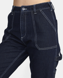 6 Recession Denim Pants Blue AVJDP00109 RVCA
