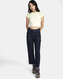 1 Recession Denim Pants Blue AVJDP00109 RVCA