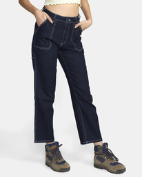 4 Recession Denim Pants Blue AVJDP00109 RVCA