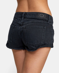 6 Traveller 2 Denim Shorts Black AVJDS00111 RVCA