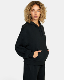 5 VA Essential Hoodie Black AVJFT00118 RVCA