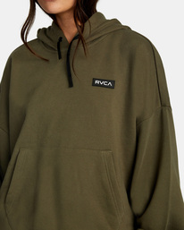 3 VA Essential Hoodie Green AVJFT00118 RVCA