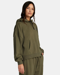 6 VA Essential Hoodie Green AVJFT00118 RVCA
