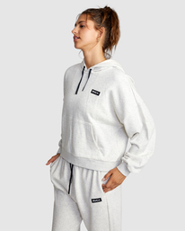 3 VA Essential Hoodie White AVJFT00118 RVCA