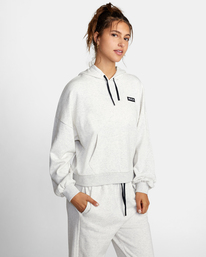 5 VA Essential Hoodie White AVJFT00118 RVCA