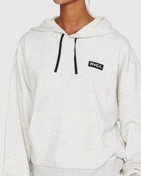 7 VA Essential Hoodie White AVJFT00118 RVCA