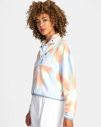 4 Day Off Fleece Jacket Blue AVJFT00135 RVCA